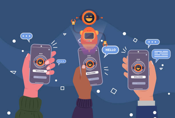 ai chatbot network solutions, seamless data integration. future-ready connectivity. - 營銷 幅插畫檔、美工圖案、卡通及圖標(biāo)